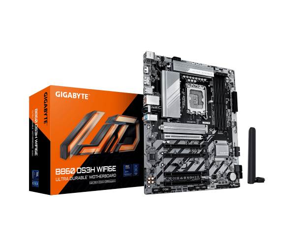 לוח למעבד דור 15 Gigabyte B860 DS3H WIFI6E ATX 2.5GB LAN