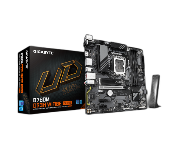 לוח אם Gigabyte B760M DS3H WF6E GEN5 Micro-Atx DDR5