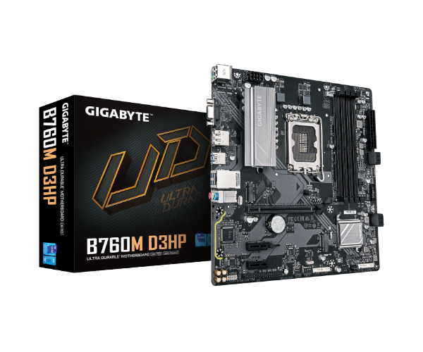 לוח אם אינטל Gigabyte B760M D3HP DDR5 VGA HDMI DP LGA1700