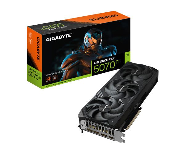 כרטיס מסך Gigabyte RTX 5070 Ti Windforce 3 SFF 16GD DP HDMI